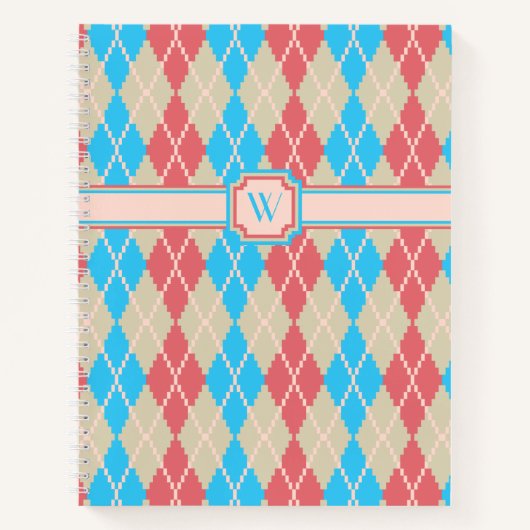 Am Beach Raute Spiral Notebook Notizblock (Vorderseite)