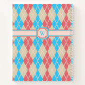 Am Beach Raute Spiral Notebook Notizblock (Rückseite)