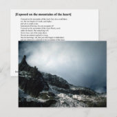 AM BERG DES HERZES EXPOSITIERT POSTKARTE (Vorne/Hinten)