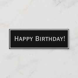 Am besonderen Tag/zum Geburtstag Mini Visitenkarte