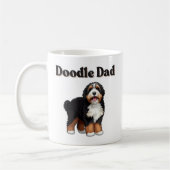 Am besten. Bernedoodle Vater. Immer. Mug Kaffeetasse (Links)