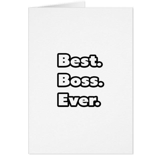 Am besten. Boss. Immer. (Vorne)