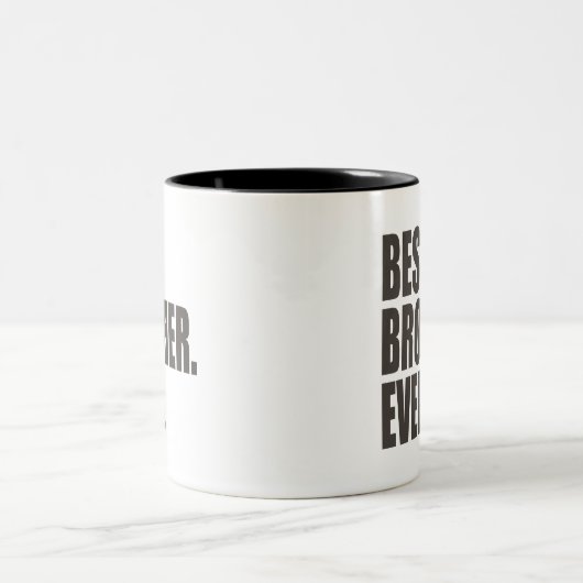 Am besten. Bruder. Überhaupt Zweifarbige Tasse (Mittel)