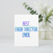 Am besten. Chordirektor. Immer. Postkarte (Stehend Vorderseite)