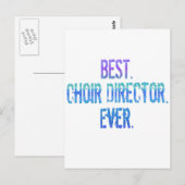 Am besten. Chordirektor. Immer. Postkarte (Vorne/Hinten)
