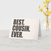 Am besten. Cousin. Immer. Karte (Gelbe Blume)