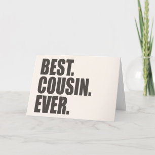 Am besten. Cousin. Immer. Karte