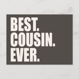 Am besten. Cousin. Immer. Postkarte
