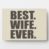 Am besten. Ehefrau. Immer. Fotoplatte (Vorderseite)