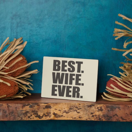 Am besten. Ehefrau. Immer. Fotoplatte (Seite)