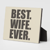 Am besten. Ehefrau. Immer. Fotoplatte (Seite)