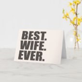 Am besten. Ehefrau. Immer. Karte (Gelbe Blume)