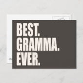 Am besten. Gramma. Immer. Postkarte (Vorne/Hinten)