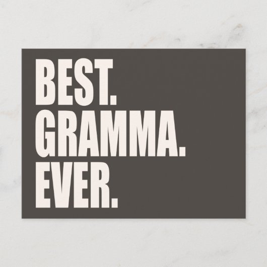 Am besten. Gramma. Immer. Postkarte (Vorderseite)