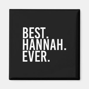 Am besten. Hannah. Immer. Gift Name Funny Personal Magnet