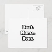 Am besten. Krankenschwester. Immer. Postkarte (Vorne/Hinten)