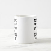 Am besten legen Sie sich hin und verschwinden. Fun Kaffeetasse (Mittel)