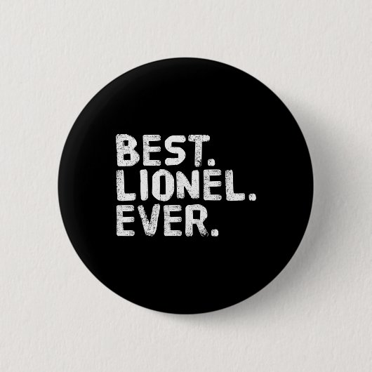 Am besten. Lionel. Immer. Funny Personalisiert Nam Button (Vorderseite)