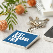 Am besten. Mann. Immer. (Blau) Schlüsselanhänger (Seite)