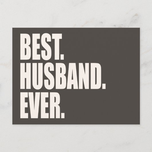 Am besten. Mann. Immer. Postkarte (Vorderseite)