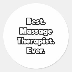 Am besten. Massagetherapeut. Immer. Runder Aufkleber