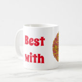 Am besten mit Donut Kaffeetasse (Vorderseite Links)