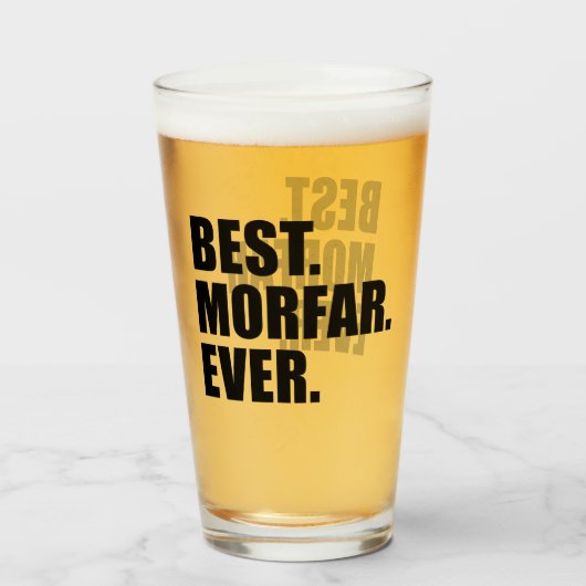 Am besten. Morfar. Immer. Schwedischer Opa Glas (Rückseite (gefüllt))