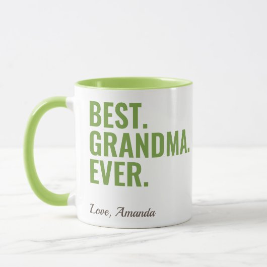 Am besten. Oma. Immer. Foto-Tasse der Mutter Tasse (Links)
