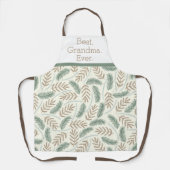 Am besten. Oma. Immer. Neutraler Winter botanisch Schürze (Vorderseite)