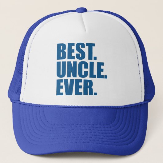 Am besten. Onkel. Immer. (Blau) Truckerkappe (Vorderseite)