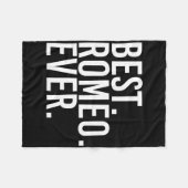 Am besten. Romeo. Immer. Funny Personalisiert Name Fleecedecke (Vorderseite (Horizontal))