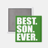 Am besten. Sohn. Immer. (Grün) Magnet (Vorderseite/Rückseite)