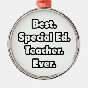 Am besten. Sonderausgabe. Lehrer. Immer. Silbernes Ornament