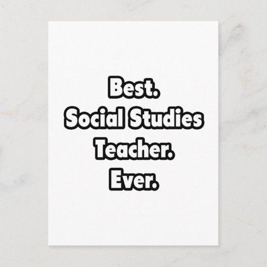 Am besten. Sozialstudien Lehrer. Immer. Postkarte (Vorderseite)