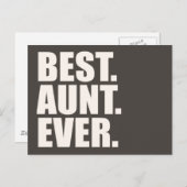 Am besten. Tante. Immer. Postkarte (Vorne/Hinten)