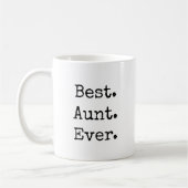 Am besten. Tante. Immer. Retro-Schriftart für Schr Kaffeetasse (Links)