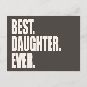Am besten. Tochter. Immer. Postkarte