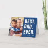 Am besten. Vater. Immer. Foto-Karte des Vaters Karte (Vorderseite)