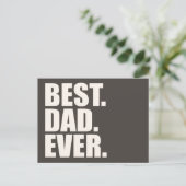 Am besten. Vater. Immer. Postkarte (Stehend Vorderseite)