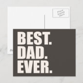 Am besten. Vater. Immer. Postkarte (Vorne/Hinten)