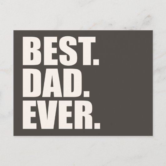 Am besten. Vater. Immer. Postkarte (Vorderseite)