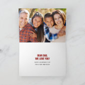 Am besten. Vater. Immer. Valentinstag Fotokarte Karte (Innenseite)