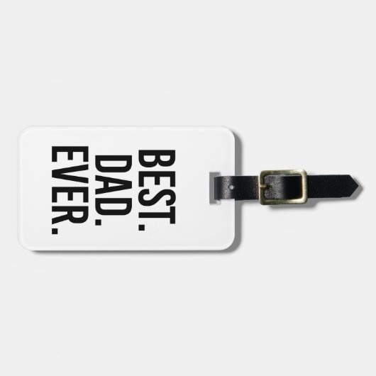 Am besten. Vater. Überhaupt Gepäckanhänger (Vorderseite horizontal)