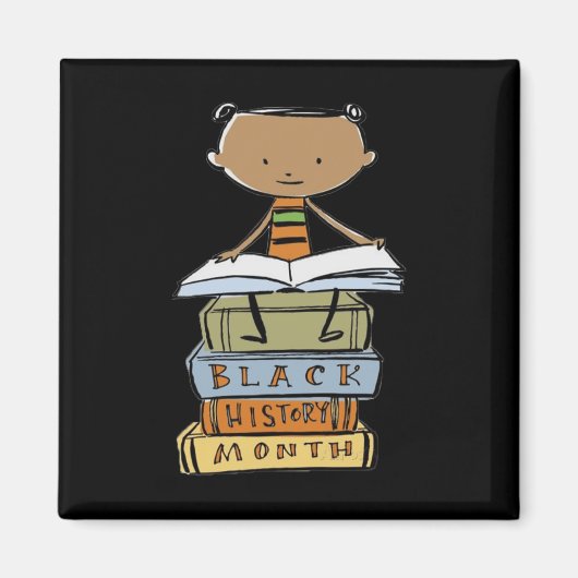 Am Black History African American Black Priod Boys Magnet (Vorne)