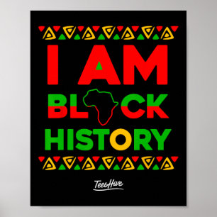 Am Black History Afrocentric African American Poster