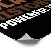 Am Black History Strong Strong Black History Month Poster (Ecke)