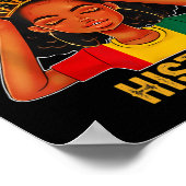 Am Black Woman Black History Month Educated Black Poster (Ecke)