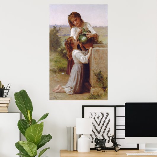 Am Brunnen Poster (Heimbüro)