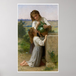 Am Brunnen William-Adolphe Bouguereau Poster