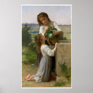 Am Brunnen William-Adolphe Bouguereau Poster